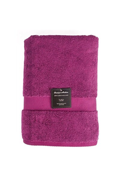 ACE منشفة حمام تروبيل الكلاسيكية (68 × 140 سم، بنفسجي)