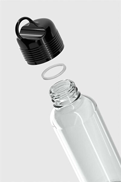 Renga Moon 450 ml Glass Flask 922009 Black