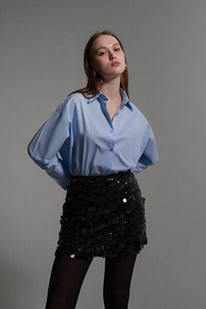 Nissh Pul Payet Şortlu Mini Etek