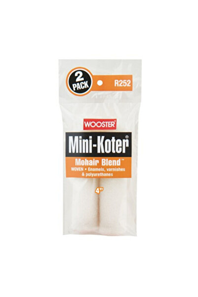 Wooster 2-Piece Mini-Koter Mohair Blend Paint Roller Cover 4 x 1/4inch