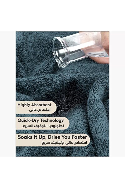 Generic DONETELLA 2-Piece 600 GSM Combed Cotton Bath Sheet Set - 85x172 cm