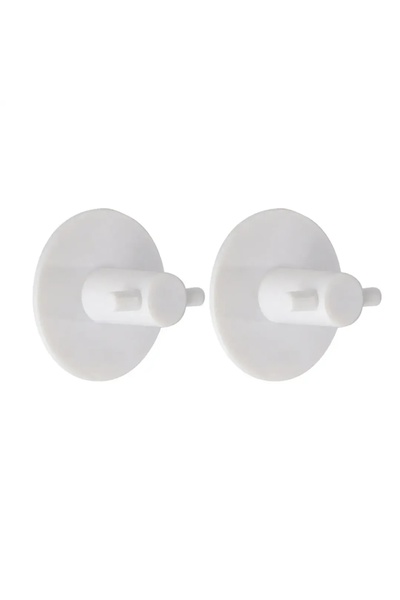 ACE مجموعة خطافات بطن مستديرة من Tendance 3M (أبيض، قطعتان)