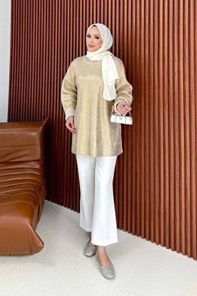 Melike Tatar Πουλόβερ με φύλλα 32-7503