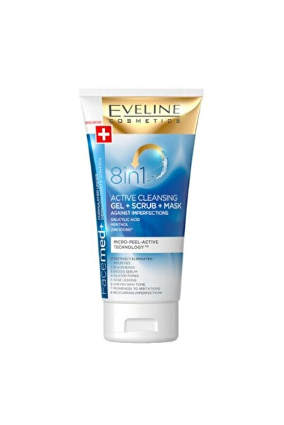 Eveline Eveline Facemed 8 in 1 Wash, Scrub and Mask 150ml