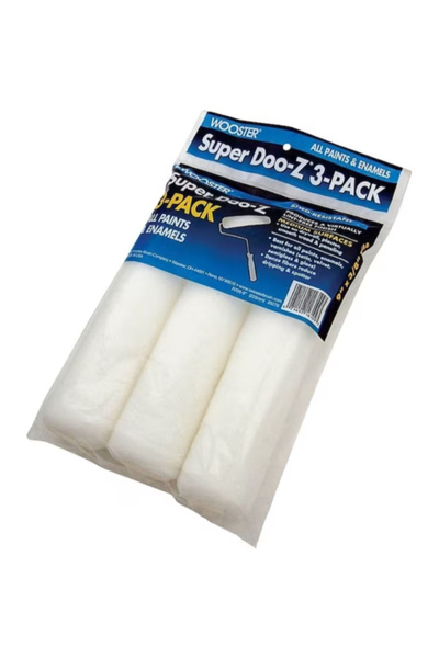 Wooster غطاء بكرة طلاء Super Doo-Z من القماش المنسوج، مكون من 3 قطع، مقاس 9 ×...