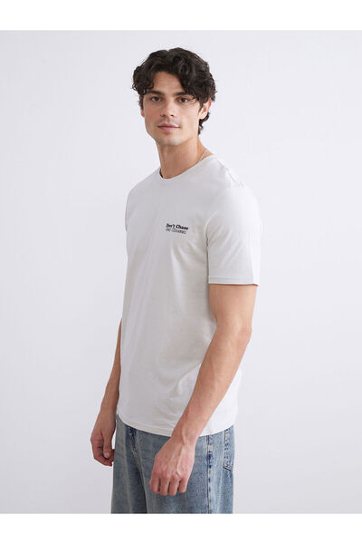 LC Waikiki Crew Neck Printed Combed Cotton Men's T-Shirt