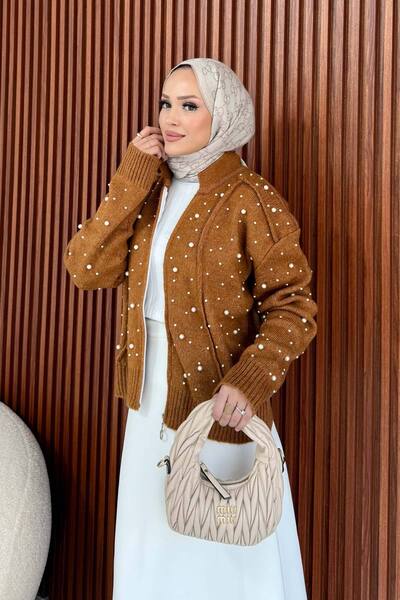 Melike Tatar Pearl Knitwear Cardigan 7007-1