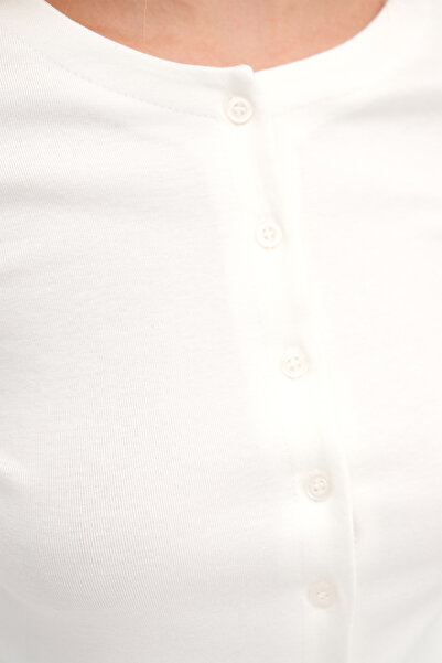 Addax Düğmeli Modal Hırka H18632