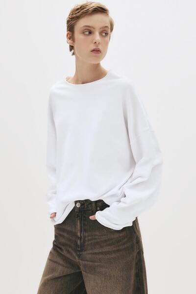 Pull & Bear Oversize long sleeve T-shirt