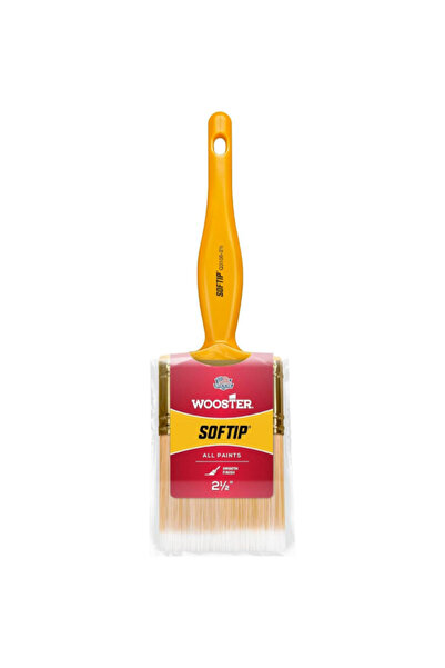 Wooster فرشاة طلاء مسطحة ناعمة من البوليستر من سوفت يب بلمسة نهائية ناعمة مقاس 2.5 بوصة