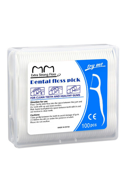 L&Wen Disposable Dental Floss Picks, Portable Toothpicks Flossers (100 Pcs/Box)