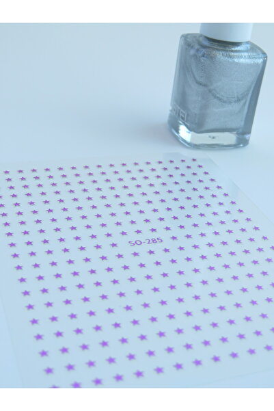 MAHLA Yıldızlı Tırnak Yapışkanı - Tırnak Aksesuarı - Tırnak Sticer - Evde Ken...