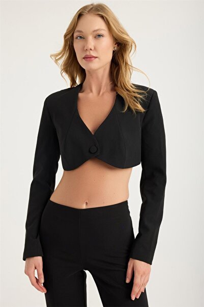 HomeStore Cămașă cu un singur nasture și decolteu în V