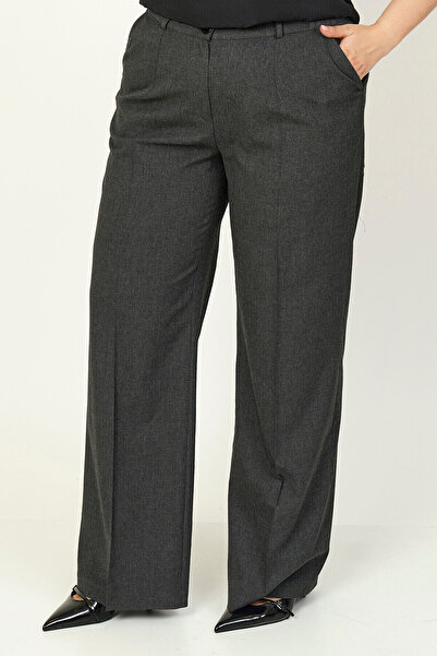 Büyük Moda Thick Fabric Wide-Leg Pants