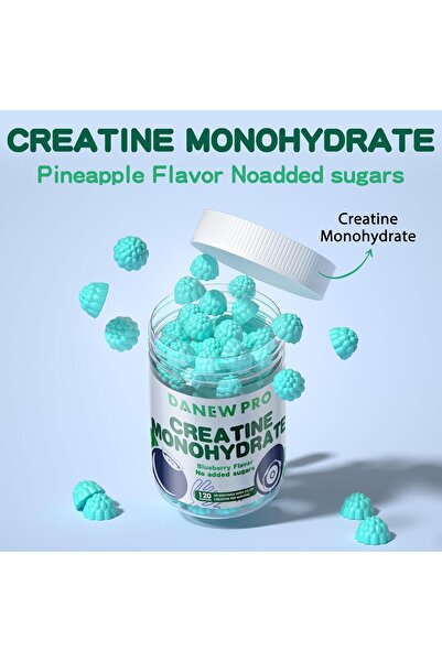 Happyummmm كرياتين أحادي الهيدرات، ٥٠٠٠ ملغ للرجال والنساء، كرياتين أحادي الهيدرات لقوة العضلات، بناء العضلات، الطاقة