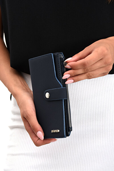 Just Polo Original Coin Zippered Vertical Multi-Compartment Women's Wallet Hand Portfolio 19*10 cm