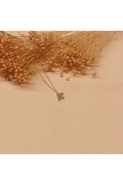 TAHAN MÜCEVHERAT Yarım Yıldız Minimal Kolye