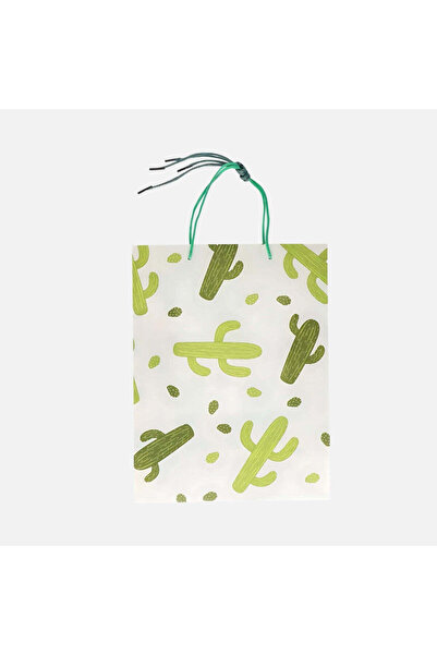 Flying Tiger Copenhagen Kaktüs Desenli Kağıt Çanta