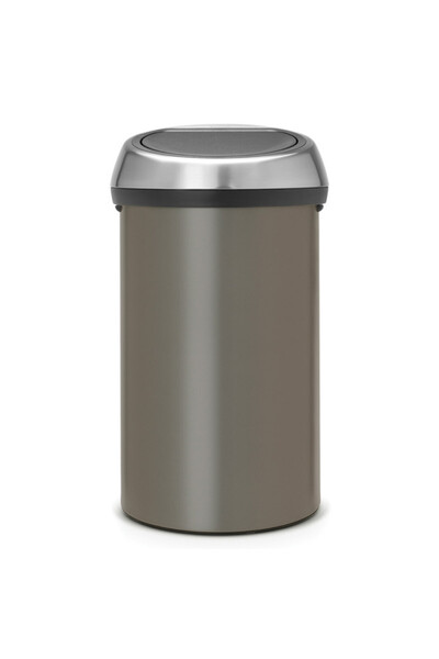 Brabantia Touch Bin 647249, 60 l, Soft and silent opening, Grey