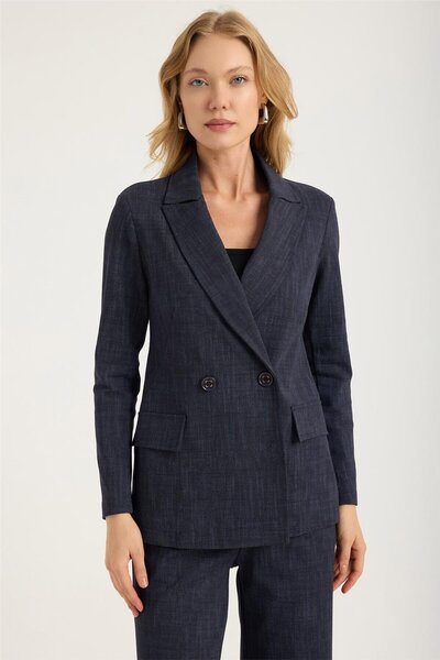 HomeStore 2 Düğmeli 2 Cep Kapaklı Ceket