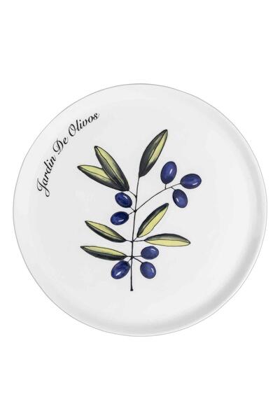 The Mia Olivos Footed Serving Plate 10X30 cm
