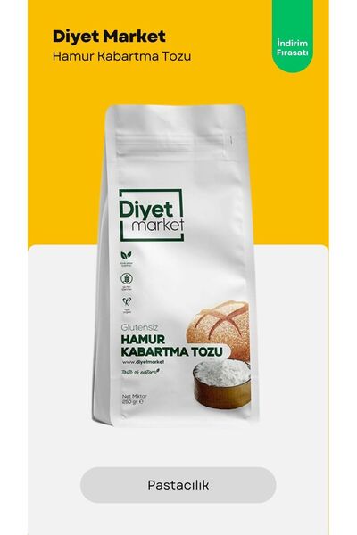 DİYET MARKET Glutensiz Hamur Kabartma Tozu 250gr