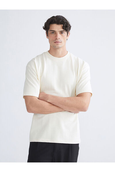 LC Waikiki New Season Crew Neck Short Sleeve Men's Sweatshirt
