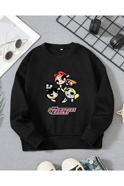 haha Girls' Powerpuff Girls Printed Long Sleeve T-Shirt