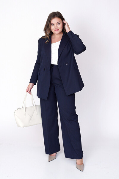 Büyük Moda Thick Fabric Wide-Leg Pants