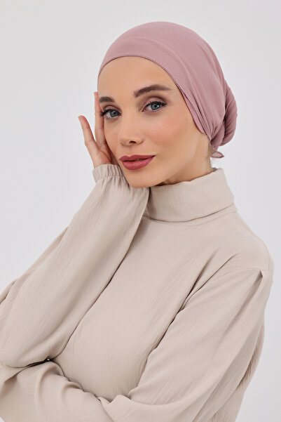 HIJAB VIP توربان شيفون مع قبعة داخلية - وردي