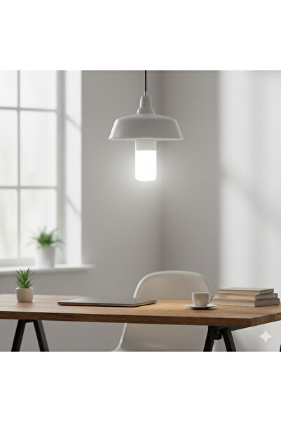K2 PIL 12W Tasarruflu LED Ampul Beyaz Işık E27 Duy (Yüksek Verim, Uzun Ömür)
