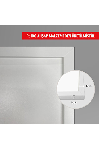 HOMEPACK 20X30 cm White Wooden Framed Poster Frame, Blank Frame, White-Frame-20X30