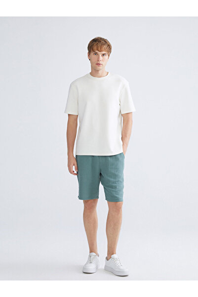 LC Waikiki Pantaloni scurți pentru bărbați LCW VisionPetrol Standard Mold Muslin