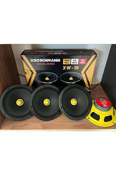 BOSHMAN 16 cm midrange oto hoparlör 700 wat 125 rms 2 takım 4 adet yüksek kalite special series