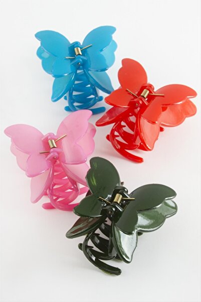 Eco Lounge Dvostruki krilati leptir, šarena kopča, 8 cm