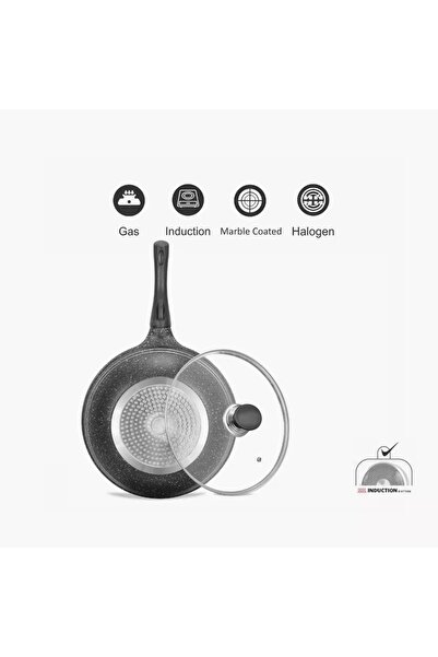 Generic Sonex Eden Die Cast Aluminium Wok - 32 cm