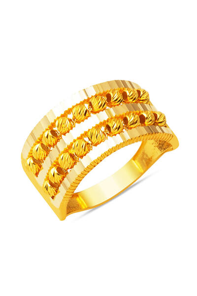 Bilezikci Dorika Işıltılı Altın Yüzük