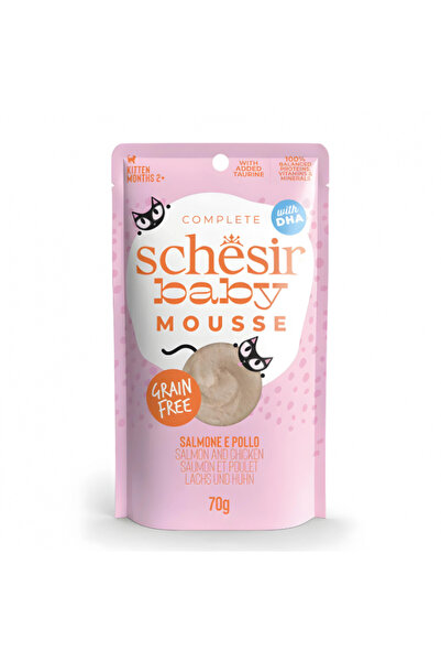 Schesir طعام القطط الرطب المتكامل والمتوازن في علبة جيلي - تونة مع دجاج 85 جر...