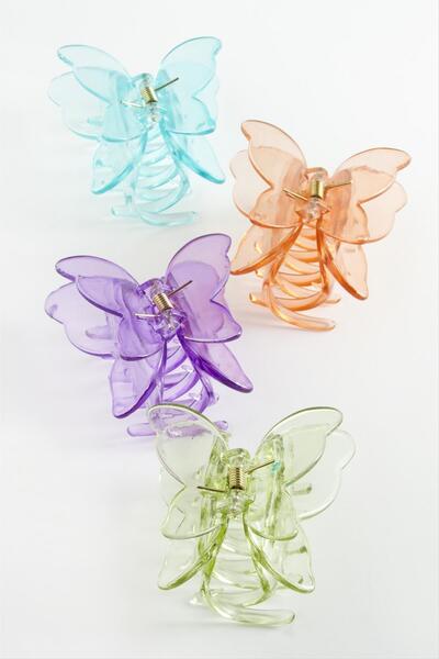 Ronanna Cataramă cu zăvor colorată, transparentă, cu aripi duble, 8 cm