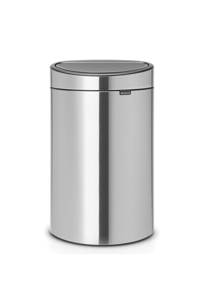 Brabantia Touch Bin New 650532, 40 l, Silent and smooth closing, Flat back, Stainless steel/matt