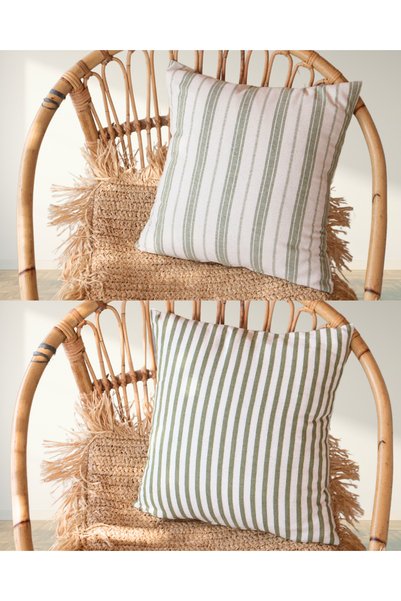 Elegancembroidery Linen Throw Pillow Cover, Bohemian Throw Pillow Cover - Set...