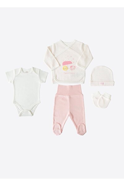 kitikate Organik New Dreams 5'li Zıbın Set Pembe