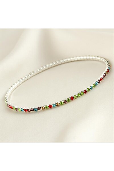 Ronanna سوار ممر مائي من حجر الشريط الصغير مقاس 2 مم