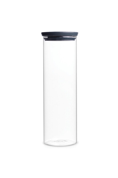 Brabantia Stackable Glass Jar 646873, 1.9 l, Tight closure, Dishwasher safe, ...