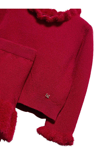 Abel & Lula Red Knitwear Set Blouse 1-3 Years - Skirt 5513