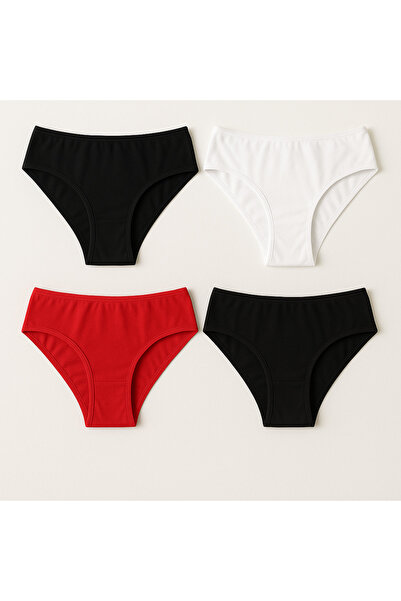 BALDOMERO Women's Daily Slip Panties 4-Pack – Comfortable Cotton