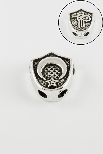 Marsilyan Tuğra Ay Yıldız Double-Sided Rosary Spacer 1 Piece Ilkel-Bjt940