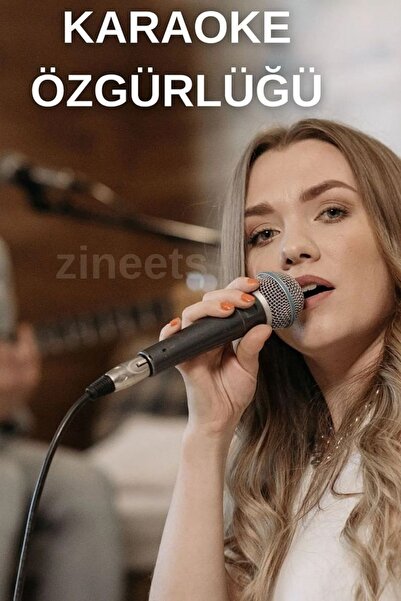 Zineets Büyük Boy Bluetooth Hoparlör Parti Hoparlörü Karaoke Mikrofon Hediyeli Işıklı Ses Bombası Radyo