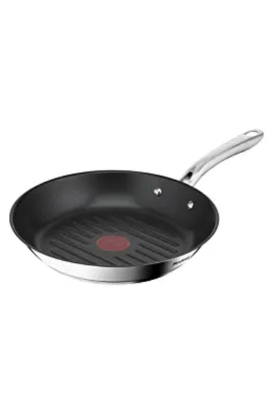 TEFAL Tigaie grill Infinite H8151325, oțel inoxidabil, 26 cm, Argintiu