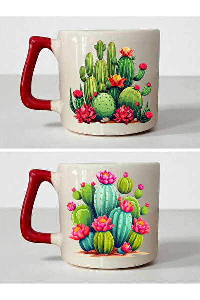 lili hediyelik كوب زهرة الصبار المزدوج - هدية عيد ميلاد للخطيب، هدية عيد ميلاد للحبيب